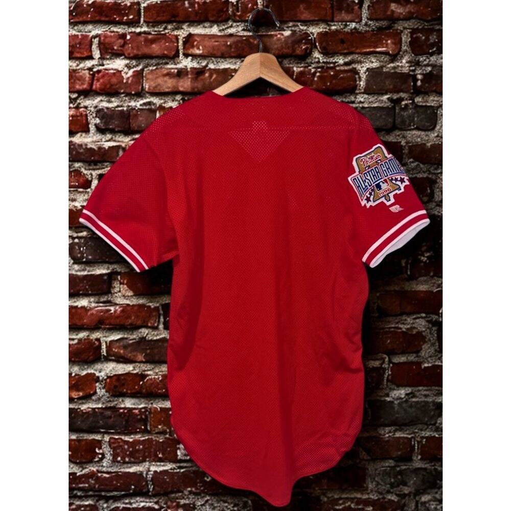 Philadelphia Phillies 1996 All Star Game BP Jersey Russell Athletic USA Sz 40 M - Picture 5 of 16